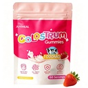 חניכיים קולוסטרום, 1000 מ"ג Grass Fed Colostrum Chews Colostrum תוסף עבור בריאות Gut, שיער, יופי, תמיכה Immune, Strawberry Flavor 60 משרתים