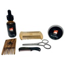 G.B.S Natural Beard Kit - Beard Oil with Jo Joba, Beard Conditioning Balm, 2 Sided Wood Beard Styling Comb, Pocket Mustache Comb, Beard and Mustache Trimming Scisorsorsorsors