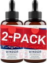 WINDSOR BOTANICALS טבעוני coagen נוזל תוספת - Collagen Booster עם ויטמין C, ביוטין, Hyaluronic Acid & Amino Acids - תערובת פירות וירקות אורגני - 120 מ"ל, 60 יום