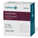 דינארקס 3012 CuraFoam Foam Dressing, Non-Bordered, Sterile, מספק Cushioned ו Moist Wound Care, 4" x 4.25, חבילת 10.