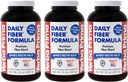 Yerba Prima Daily סיבים אבקת פורמולה - 12 oz (Pack of 3) - Soluble & Insoluble Dietary סיבים תוספת - ניקוי קולון - טבעוני, non-GMO, Gluten-Free