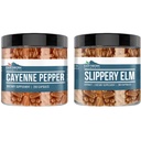 יסודות Earthborn Elements Cayenne Pepper & Slippery Elm Bundle (200 קפסולות כל אחד) Pure & Undiluted, No Additives