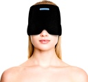 Migraine ו- Headache Relief Cap - Hot and Cold Therapy for Migraines, Headaches, Stress Relief and More - One Size Fits Most - Black Black Black