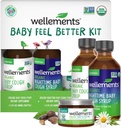 Wellements Organic Baby Feel Better Kit for 4 חודשים+ | Day & Night Syrups with Chest & Foot Rub