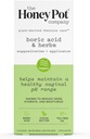 The Honey Pot Company 7 Day Boric Acid & Herbs Suppositories - שומרת ואיזונים בריאים pH Vaginal, נהל Odor, Hydrates ו Moisturizes - גינקולוג נבדק