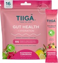 Tiiga Gut בריאות + הידרציה לשתות לערבב - 7g Baobab, 5g Prebiotic סיבים, אלקטרוליטים, ללא חלב, טבעוני, לא תוספת סוכר, עיכול, סדירות, ו Constipation - 16 משרתים