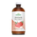 תמיכה בעצמות לכל החיים, Calcium Citrate, Magnesium Citrate ו- ויטמין D-3, הירגעות, העצם ותמיכה בשרירים פורמולה, Easy Absorption, Made Without Milk and Gluten Free, Strawberry Flavor, 32 משרתים, 16 FL OZ