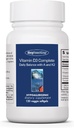 Allergy Research Group ויטמין D3 שלם - ויטמין D3 ו-K2 תוסף, Daily Balance, עם ויטמין A, DeltaGold Tocotrienols, High Potency, Veggie Softgels - 120 הרוזן