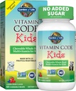 גן החיים Vegetarian Multivitamin תוסף עבור ילדים - ויטמין Code Kids Chewable Raw מזון עתיר מזון מלא עם פרוביוטיקה, 60 דובים Chewable