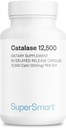 SuperSmart - Catalase 500 מ"ג ליום (12500 CatU) - Natural Enzyme - Anti Gray Hair Supplement