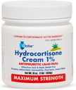 Globe Hydrocortisone כוח מקסימלי קרם 1% w / Aloe, 16 oz, Anti-Itch Cream for Redness, Swelling, Itching, Rash, Bug /Mosquito Bites, Eczema, Hemorrhoids & More, 16 oz ג'ר ג'ארד