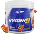 Alpha Supps Hydro 9 Aminos | EAA + hydrotion Formula | Essential Amino Acids EAAs אבקת עם BCAAs & Electrolytes 30 משרתים - ג'ו Watermelon
