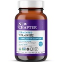 פרק חדש פרץ ויטמין B12 1,000 mcg, USDA אורגני, אחד יומי עבור אנרגיה + תאי דם בריאים, טבעוני מוסמך, Gluten חינם - 60 Count