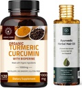 קפסולות כורכום ו-Ayurvedic Herbal Hair Oil