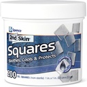 2nd Skin Dressing 1" Squares (200 Count) - Blister Pads for Feet & Body - Cool Gel Relief Patches - 95% מים פורמולה - הגנה על צ'אפינג לא סטריק - עזרה ראשונה עבור ספורטאים & Hikers