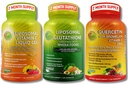 Liposomal ויטמין C 1100mg נוזלי קפסולות - Bundle up עם - Liposomal Glutathione 500 מ"ג תוסף, Master Antioxidant & Detoxifier & Quercetin with Bromelain ויטמין C ו- Zincione 500 מ"ג תוסף, Master Antioxidant & Detoxidant & Detoxifier & Quercetin with Bromelain ויטמין C ו-Z