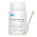 Pure Ascorbic Acid Cosmetic, 2.7 oz. 76.5g אבקת ויטמין C טהור עבור הפנים, עור, שימוש נושאי, אבקת L-Ascorbic Acid, אבקת VIT c, מיני Spoon Included.