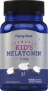 Piping Rock Kids Melatonin 1 מ"ג | 120 טבליות Chewable