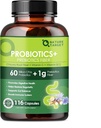 Probiotics for Women Digestive Health with Preביוטיקה סיבים - תוספת סיבים עם 60 מיליארד פרוביוטיקה עבור סדירות ו- Gut ניקויse - תמיכה Occasional Constipation - 116 וggie קפסולות
