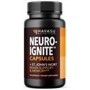 NeuroIGNITE Brain Supplements for Memory and Focus - 30 Count - Nootropics Brain Support Supplement with Bacopa, גינקו בילובה, St. John's Wort, Phosphatidylserine - non-GMO כמוסות, 1-Month Supply אספקת אספקה