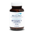 MethylPro B-Complex + L-Methylfolate 10 מ"ג - Methylated ויטמין B Complex עבור נשים וגברים, תמיכה באנרגיה סלולרית עם Folate, Niacin ו Biotin, VIT B תוסף - 30 קפסולות טבעוניות