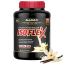 AllMAX Nutrition - ISOFLEX אבקת חלבון Whey, חלבון Whey, Isolate, 27g חלבון, וניל, 5 פאונד