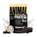 Animal Whey Isolate אבקת חלבון - נטען עבור Pre & Post Workout שריר בונה ושיקום עם Enzymes העיכול עבור גברים ונשים - 25g חלבון, טעם גדול, סוכר נמוך - עוגיות ו Cream 10 lbs