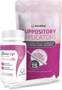 NutraBlast Boric Acid Vaginal Suppositories 600mg Bundle עם Applicator, 30 Suppositories & 15 Applicators - Feminine Care - Made in USA