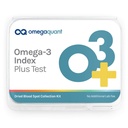 אומגה Quant אומגה 3 Index Plus Test Kit - Measures Blood Levels of אומגה 3, Trans Fats, אומגה 6: Omega-3 Ratios | The Original אומגה 3 Blood Test Home Kit