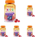 מפתחת: Emergen-C Kidz Daily Immune Support Dietary Supplementored Gummies with ויטמין C ו- B ויטמינים לתמיכה ב-Immune, ברי בשאר - 44 Count (Pack of 5)