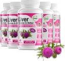 GreeNatr Liver ניקוי של Detox & תיקון פורמולה - Milk Thistle, Berberine, Brberine, Beet Root, Dandelion Root, Artichoke Extract, and Chanca Piedra for Optimal Liver Health Support (6 בקבוקים)