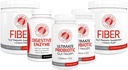 Silver Fern Brand 60 Day Digestive System Reboot Kit - Gut Health Maintenance &Support - פרוביוטיקה, סיבים וחשיפה