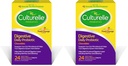 Culturelle Digestive Health Daily Probiotic-Chewables,Probiotic for Men & Women, Most Clinically Stud Probiotic-Strain, 10 מיליארד CFUs, Supports Occasional Diarrhea, Gas,Bloating, 24 Count (Pack of 2)