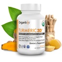Organixx USDA אורגני Turmeric Curcumin תוספת עם Ashwagandha, Turmeric & הג'ינג'ר - Immune & Joint Support, פריצה עבור זמינות ביולוגית מקסימלית, 60 קפסולות צמחוניות