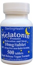 Melatonin 500 לספור 10mg Quick Dissolve טבעוני כוח סופר
