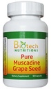 Muscadine Grape Seed 100% Pure Muscadine Grape ראה 90 קפסולות לבקבוק 650 מ"ג לכל קפסולה