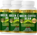 קפה ירוק bean Extract, 100% טהור קפה ירוק bean כמוסות, 50% Chlorogenic Acid, 10,000 מ"ג כוח, 180 קפסולות, 6 חודשים אספקה, non-GMO ו Gluten חינם, מסורתי Herbal תוספת תוספת תוספת תוסף.