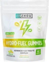 ג'ואו Hydro-Fuel Gummies - אלקטרוליט מסטיקמי, מלח לחות צ'יפס עם Sodium, Potassium & Magnesium Chewables, Energy & Endurance for Women & Men - לימון Lime, 60 ווג'י מסטיקס