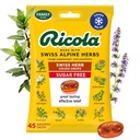 Ricola Sugar Free Swiss Herb Cough Drops, 45 Count, Cough Suppressant & גרון Relieving טיפות עם מקור טבעי Menthol, Pling Taste for Coughs & גרון Irritation Symptom Relief