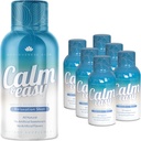 Calm & Easy - Natural Stress Relief Shot, KSM-66 Ashwagandha, Suntheanine L Theanine, Calming Fitogen Drink, הירגעות, פוקוס ו- Mood | 2 oz נוזל בקבוק (6 Pack)