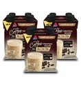 Atkins קפה Au Lait Iced קפה פלח חלבון שקד, גבוה חלבון שקד, סוכר נמוך, פחמימות נמוכות וסוכר נמוך, Keto Friendly, Gluten Free, 12 Count