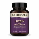 Dr. Mercola Lutein עם Zeaxanthin, 30 משרתות (30 קפסולות), 40 מ"ג Lutein Per משרת, תוסף תזונתי, תומך חזון בריאות ותפקוד קוגניטיבי, non-GMO
