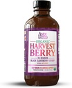 Andi Lin's Organic Harvest Berry Syrup for Kids and Adults - Real Honey Elderberry Syrup for Immune Support - פורמולה טיפולית - 4 Fl. Oz (Pack of 1)