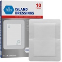 MED PRIDE Adhesive Island Dressing Great Gauze Pads for Wounds Sterile Absorbent Breathable 768 Freely Packed (6' x 8')