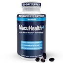 Macuhealth Plus+ עין ויטמינים תוספי למבוגרים - 90 יום אספקה עם Lutein, Zeaxanthin, Meso-Zeaxanthin - Unflavored, ויטמין לעיניים