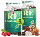 Magic Mushroom Gummies for Adults I Veg Low Carb Lion's Mane תוסף I Mushroom | Chaga Cordyceps Shiitake Turkey | קוגניטיבית & Immune Support Boost Energy Focus Mood