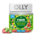 OLLY סיבים טבעות חניכיים, 5g FOS Preביוטיקה סיבים, תוספי בריאות עיכול, * Strawberry Watermelon Flavored, 25 יום אספקה - 50 ספירה