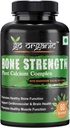 One Zone Bone Power - Plant-based Calcium, Magnesium, Zinc, ויטמין D3, VIT B12, K2 - GMO, Soy, Gluten Free Ingredients - Whole Food תוסף לבריאות העצם - 60 כמוסות ידידותיות טבעוניות