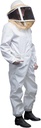 Mann Lake Deluxe Bee Suit, Beekeeping Gear with Zippered Square Veil, Durable 50/50 Cotton/Polyester Band, Bee Protection Suit, Professional Beekeeping Suit for Adults, Large Big Square Veil