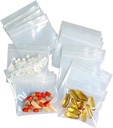 100 Packs Pill Bags 6 mil Sturdy 3x2.75 inch Pill Pouches BPA חינם חסימת מים חסימת גלולות עמידים עמידים על אופניים פלסטיק נסיעות קטנות עבור מארגנת גלולות, תכשיטים וכלי מלאכה קטנים
